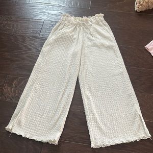 Zara Girls White Resort Style Pant Size 8